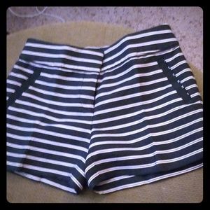 Beautiful black with white stripes short.